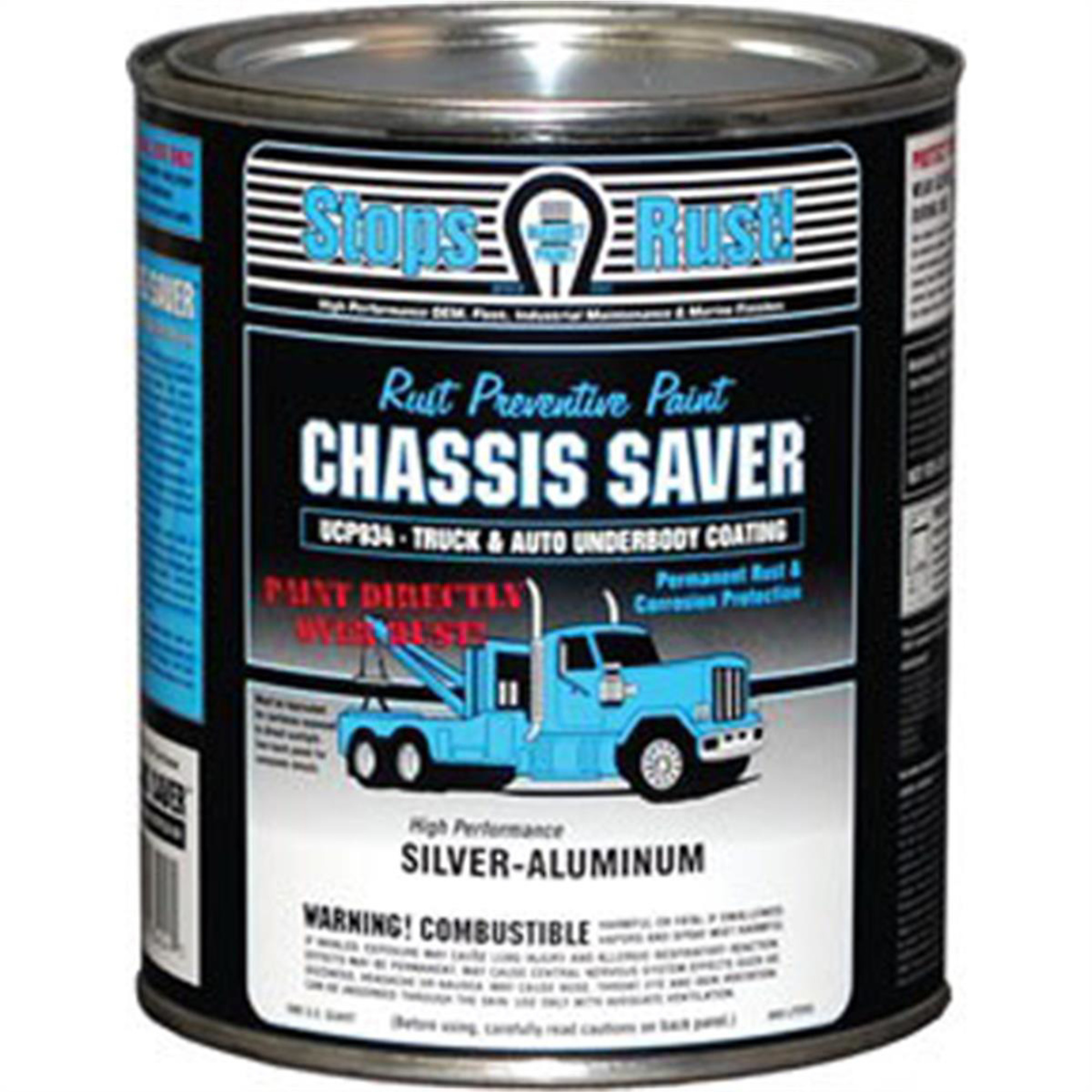 Magnet Paint & Shellac Chassis Saver — Silver Aluminum, 1 Quart, Model# MPCUCP934-04